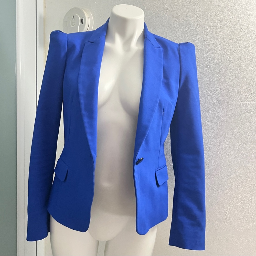 Zara Royal Blue Tailored Blazer - Picture 4 of 12